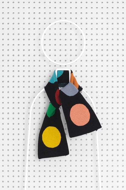Small multicolour spot scarf