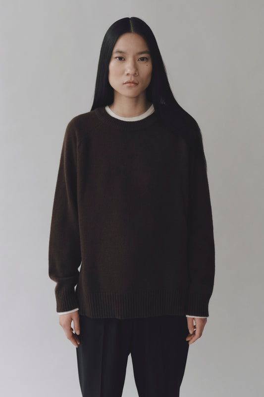 CHASHMERE BLEND CREWNECK KNIT