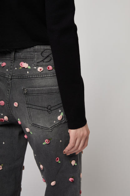 2J151A PANT DENIM EMBROID