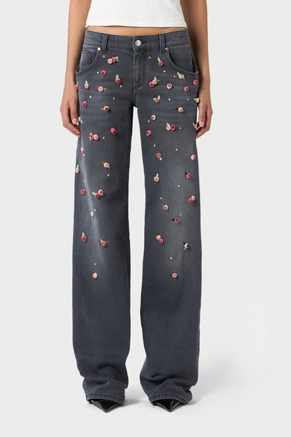 2J151A PANT DENIM EMBROID