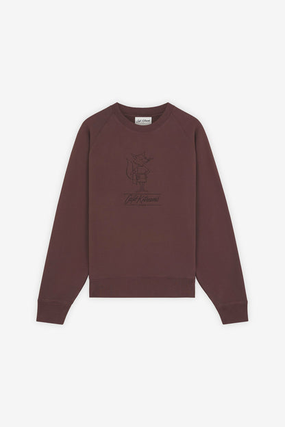 BARISTA FOX OVERSIZED RAGLAN SWEATSHIRT