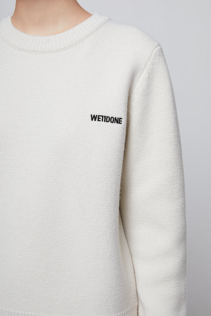 IVORY WOMENS BASIC KNIT SWEATER
