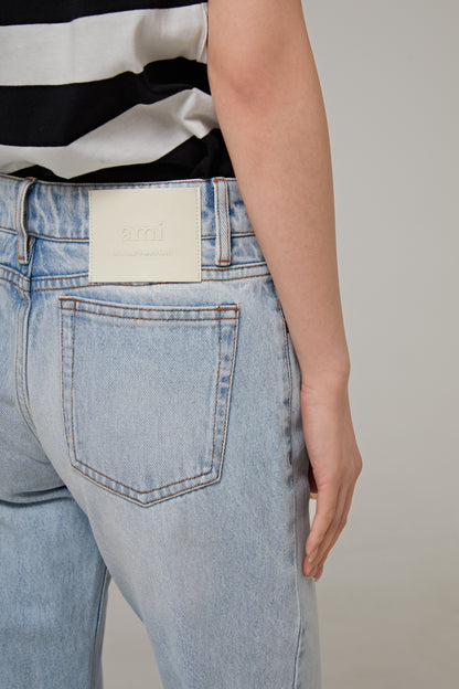 SLITTED FLARE FIT JEANS