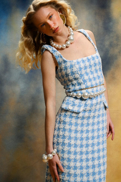 Asymmetric Pearl Chain Belt