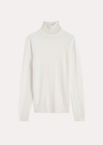 Two-Tone Turtleneck Knit