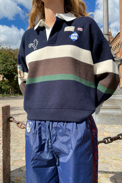 ARTHER VARSITY KNIT RUGBY SHIRT (D1)