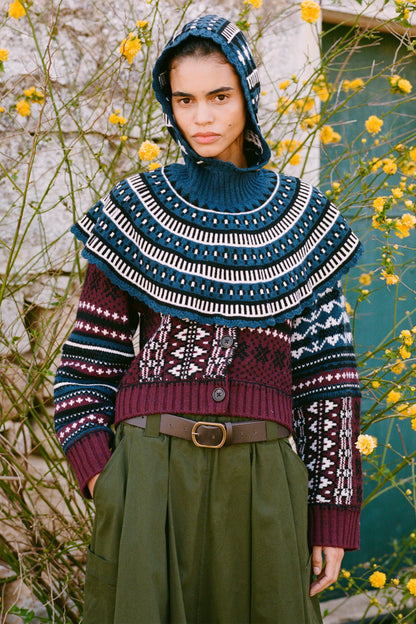 LINEA FAIR ISLE CARDIGAN (D2)