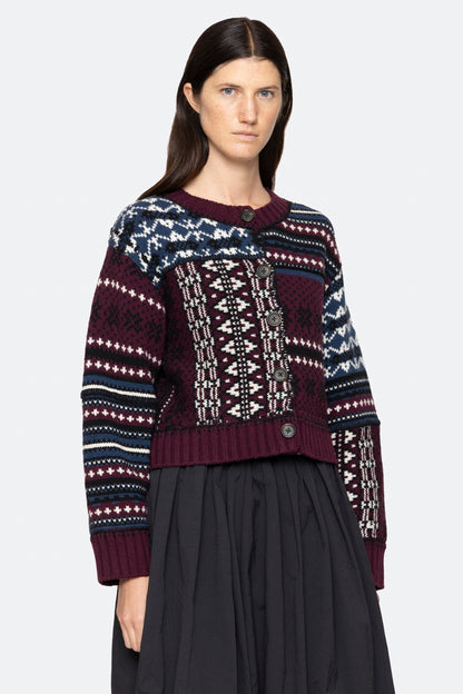 LINEA FAIR ISLE CARDIGAN (D2)