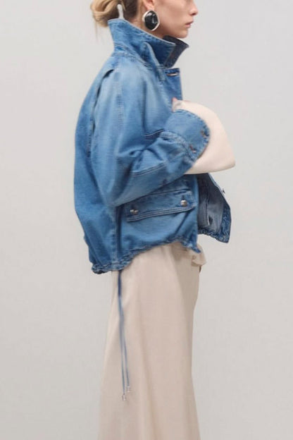 THE HARPER BALLOON JACKET W/ DRAWCORD HEM