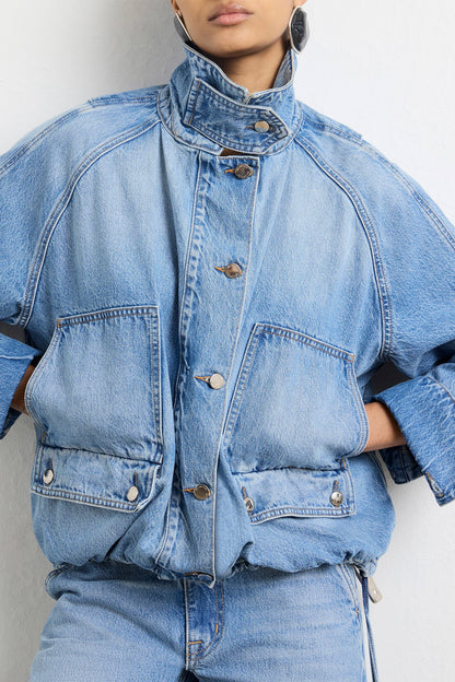 THE HARPER BALLOON JACKET W/ DRAWCORD HEM