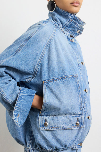 THE HARPER BALLOON JACKET W/ DRAWCORD HEM