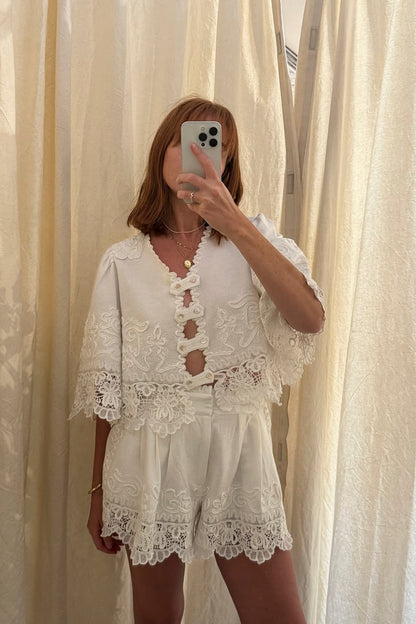 IYLA SOUTACHE S/SLV TOP (D2)