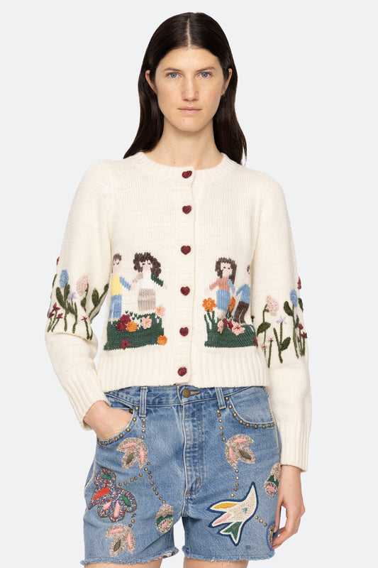 WENDIE KNIT L/SLV CARDIGAN (D2)