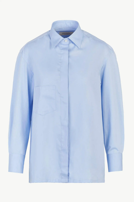 THE ALBA SHIRT COTTON LIGHT BLUE