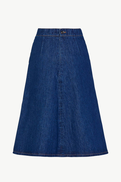 THE FLAMINIA SKIRT DENIM DARK BLUE