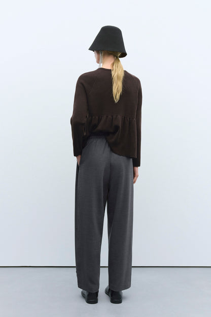 EMBELLISHED TAILORING PANTS GREY