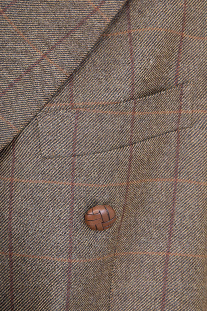 THE CETTINA BLAZER WOOL CHECK BROWN