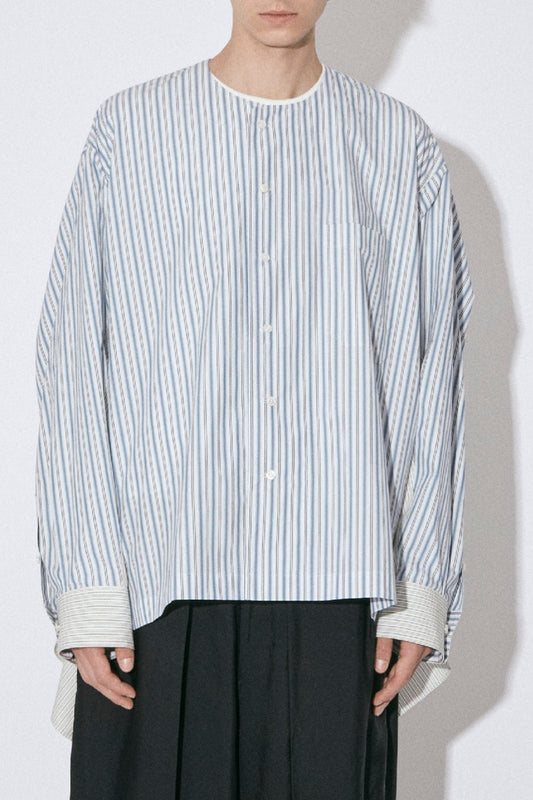 double-end finx stripe pajamas shirt