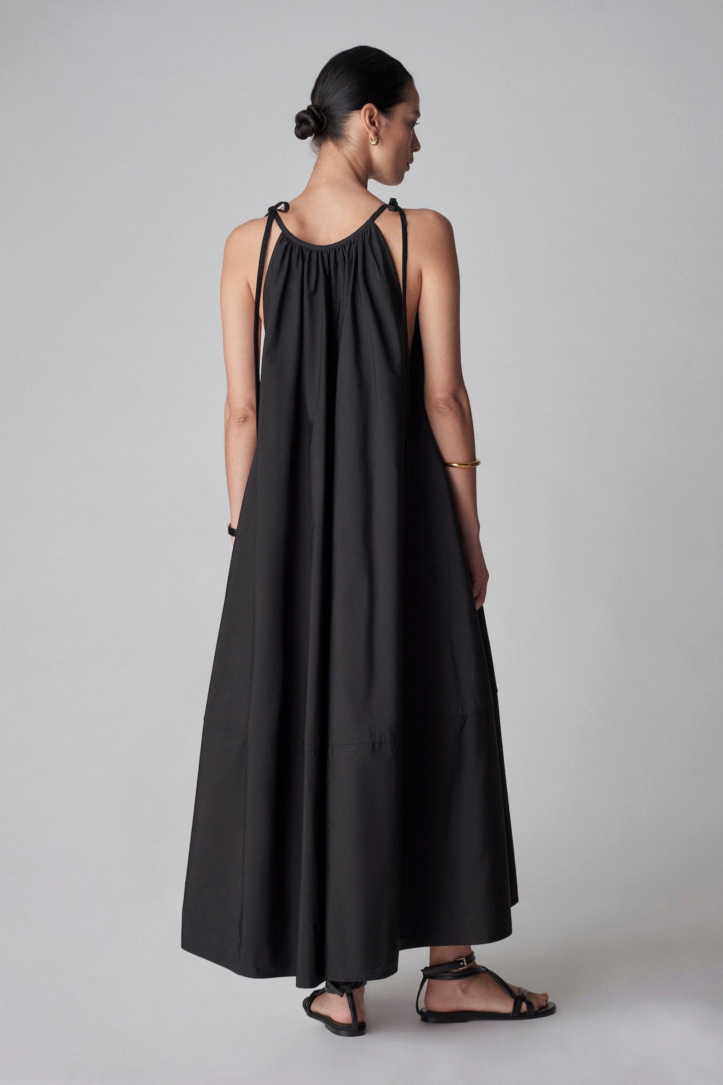 GATHERED MAXI DRESS