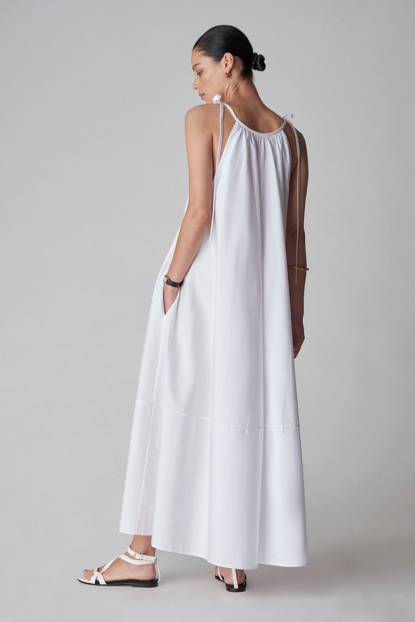 GATHERED MAXI DRESS