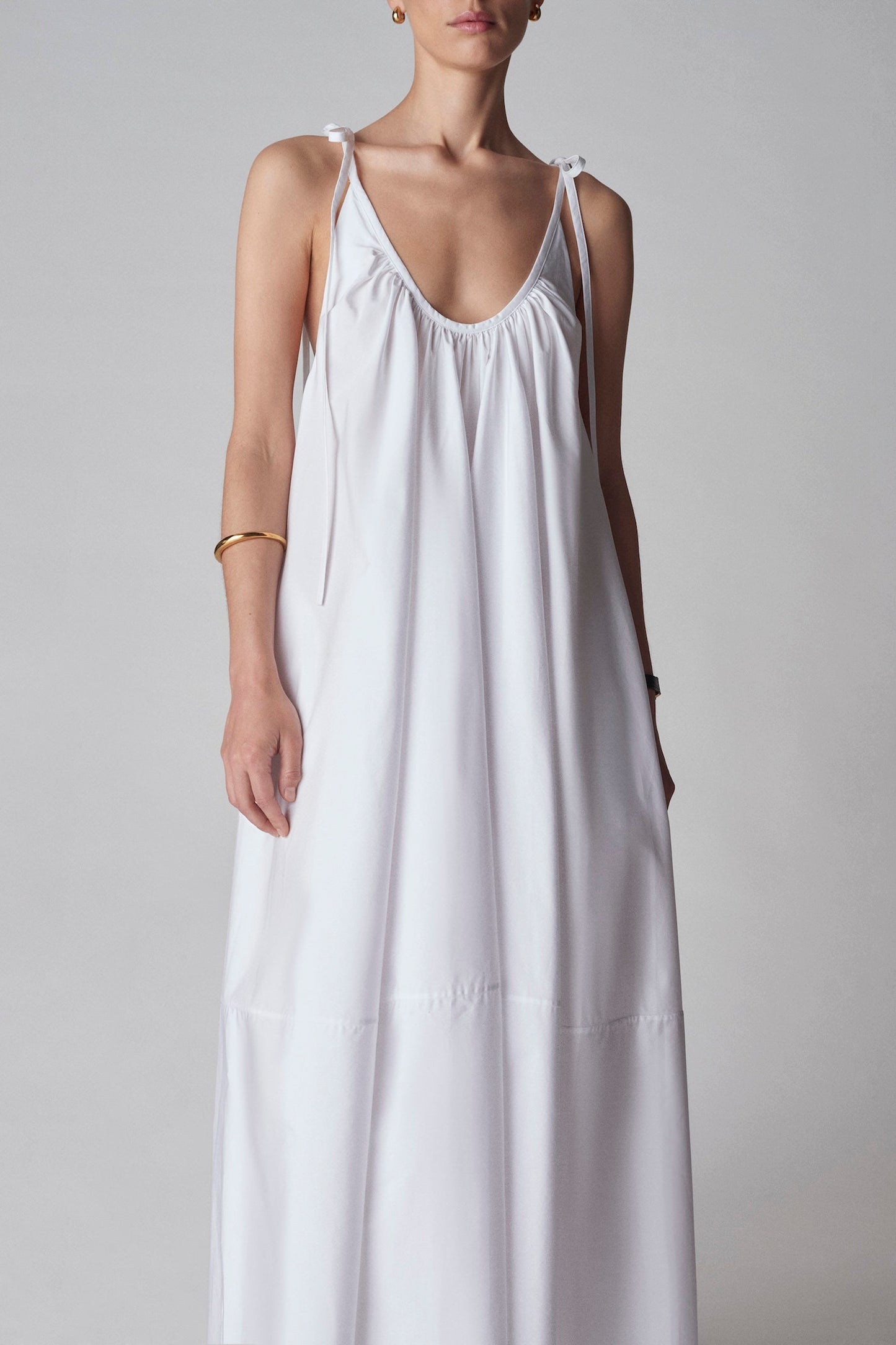 GATHERED MAXI DRESS