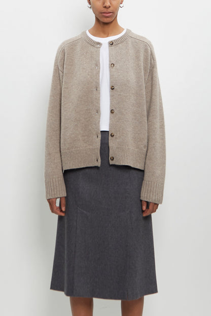 ROUND NECK CARDIGAN