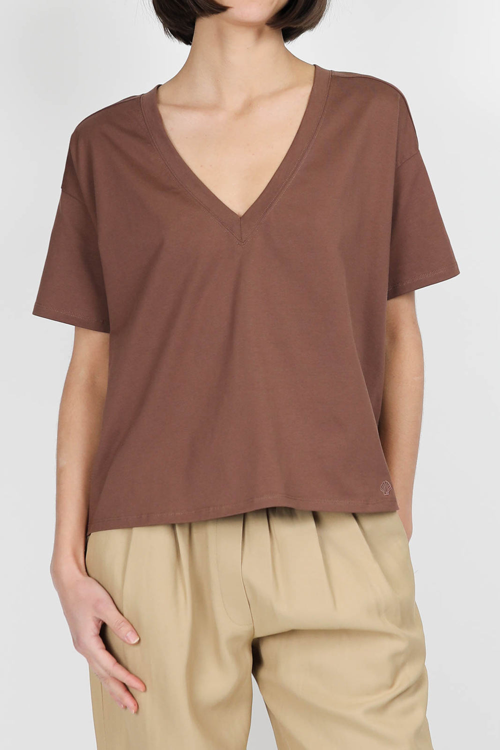 TSHIRT COL V