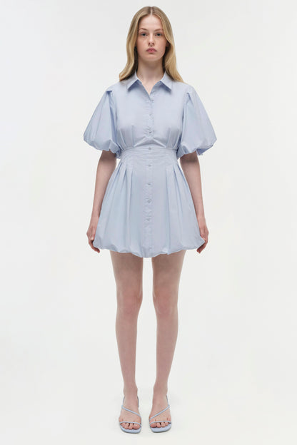 CLEO BALLOON PINTUCK MINI DRESS