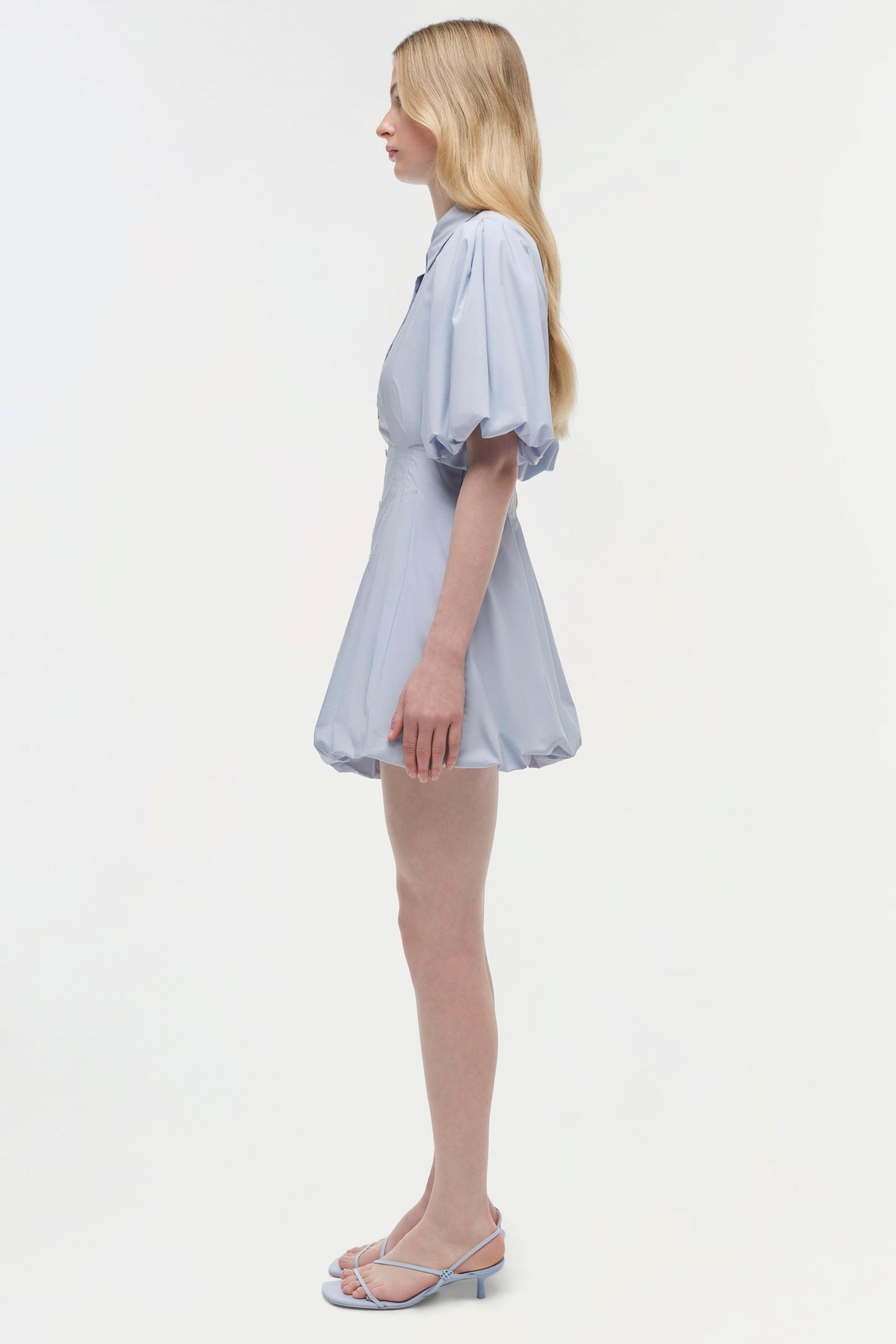 CLEO BALLOON PINTUCK MINI DRESS