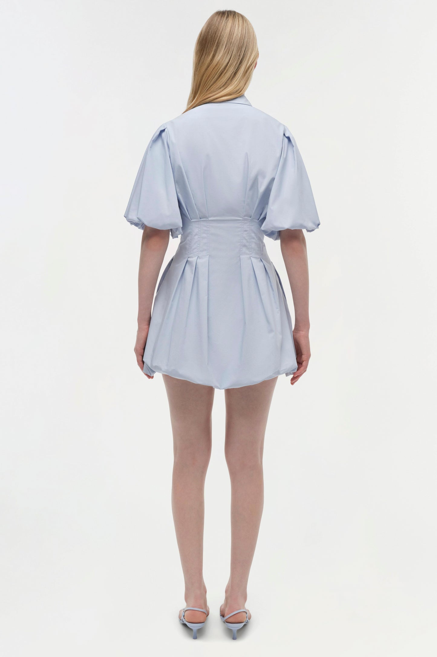 CLEO BALLOON PINTUCK MINI DRESS