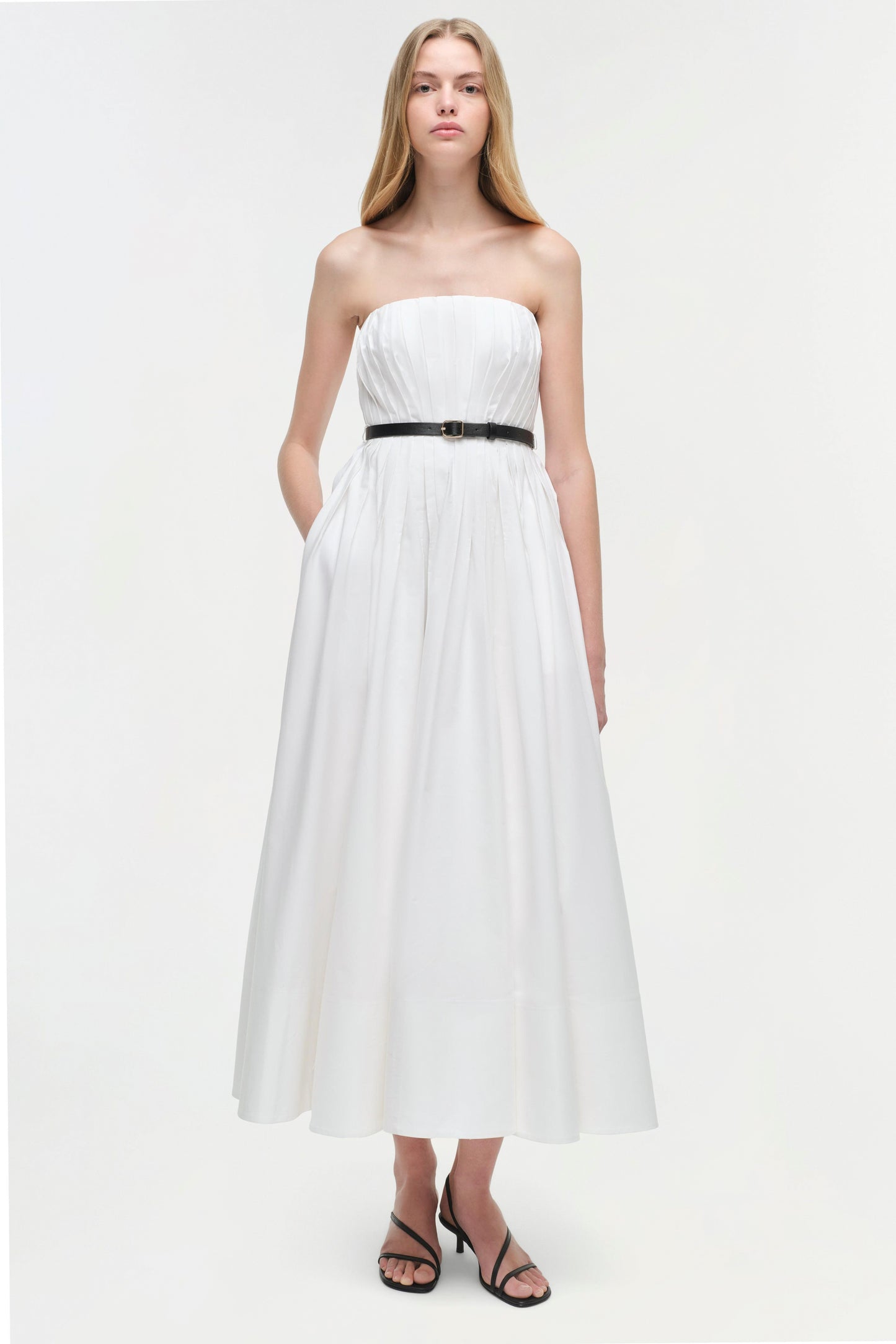 THALIA BUSTIER MIDI DRESS
