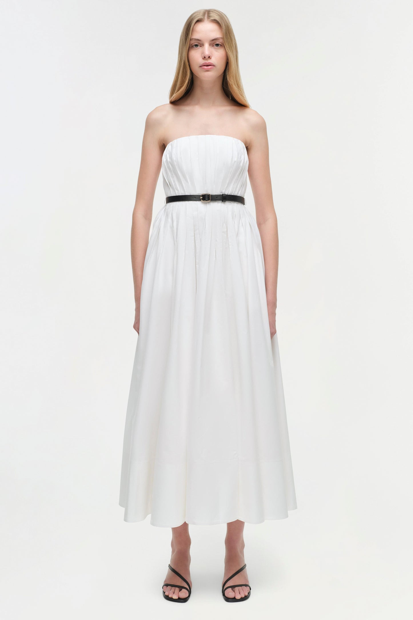 THALIA BUSTIER MIDI DRESS
