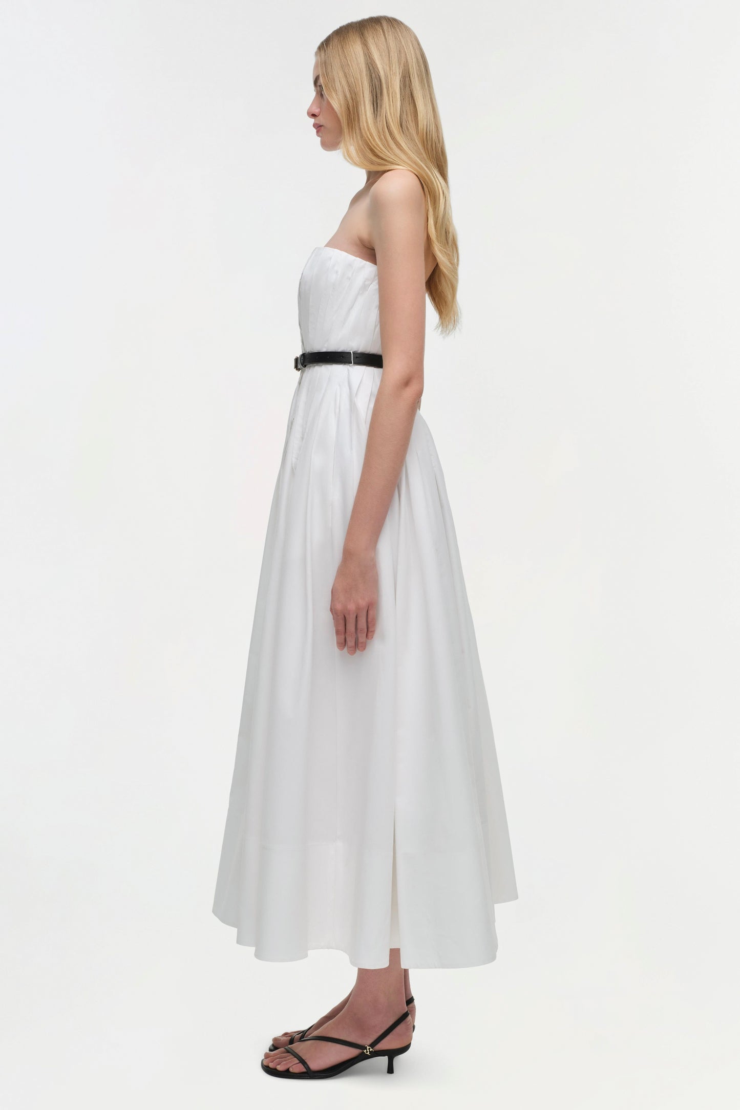 THALIA BUSTIER MIDI DRESS