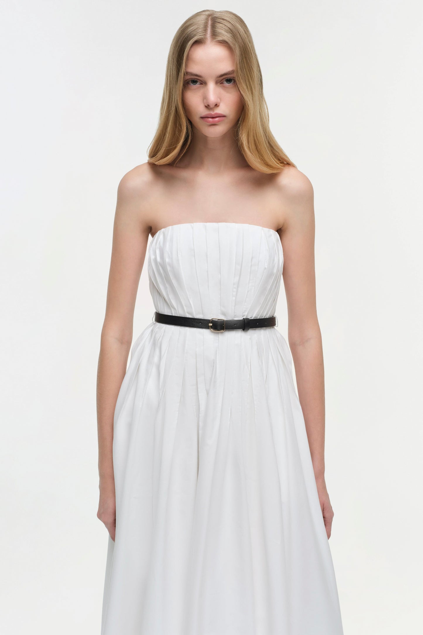 THALIA BUSTIER MIDI DRESS