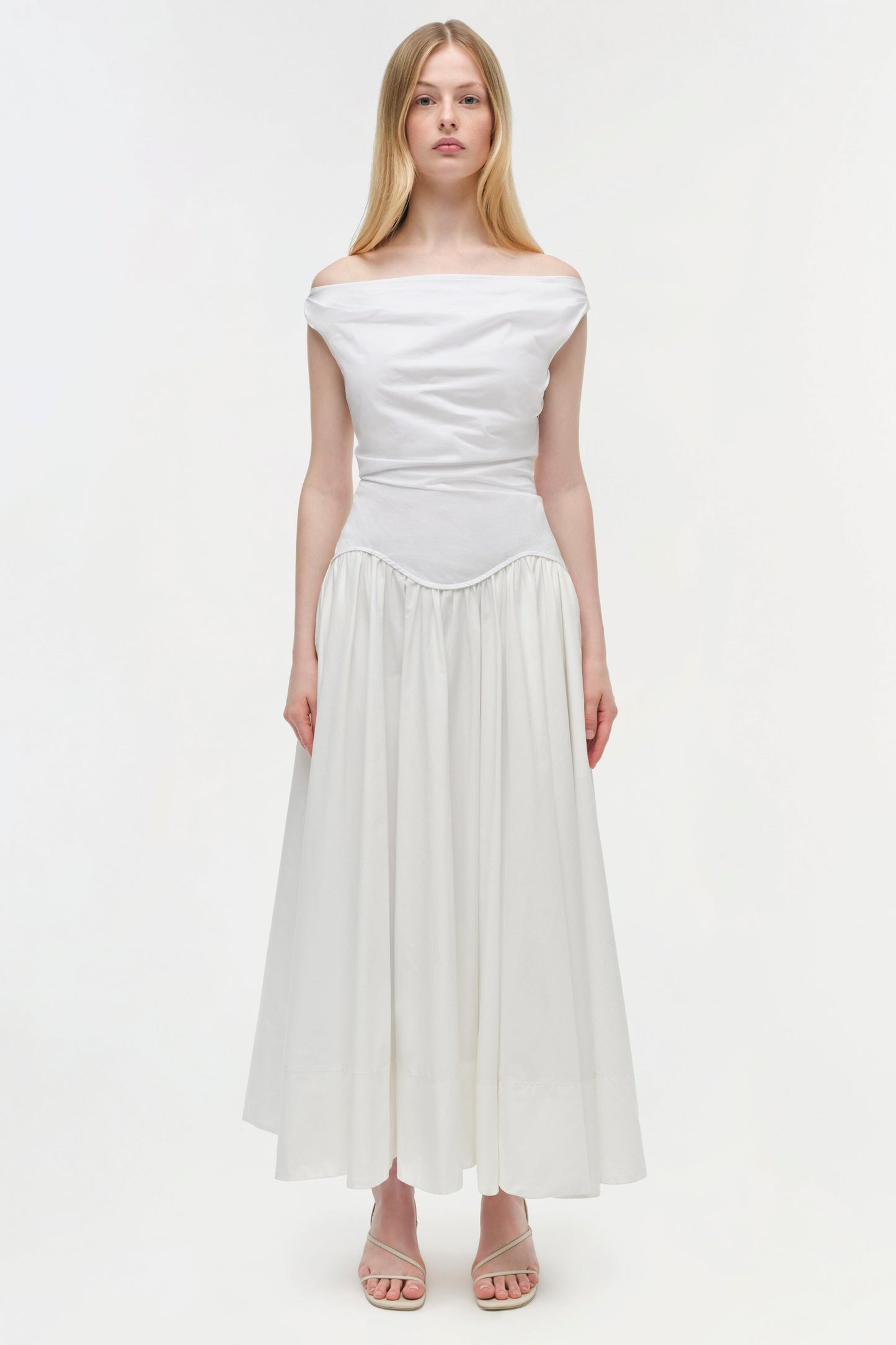 CERSEI OFF SHOULDER MIDI DRESS
