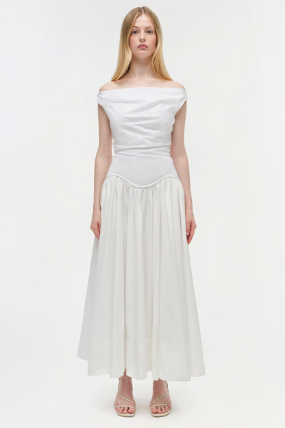 CERSEI OFF SHOULDER MIDI DRESS