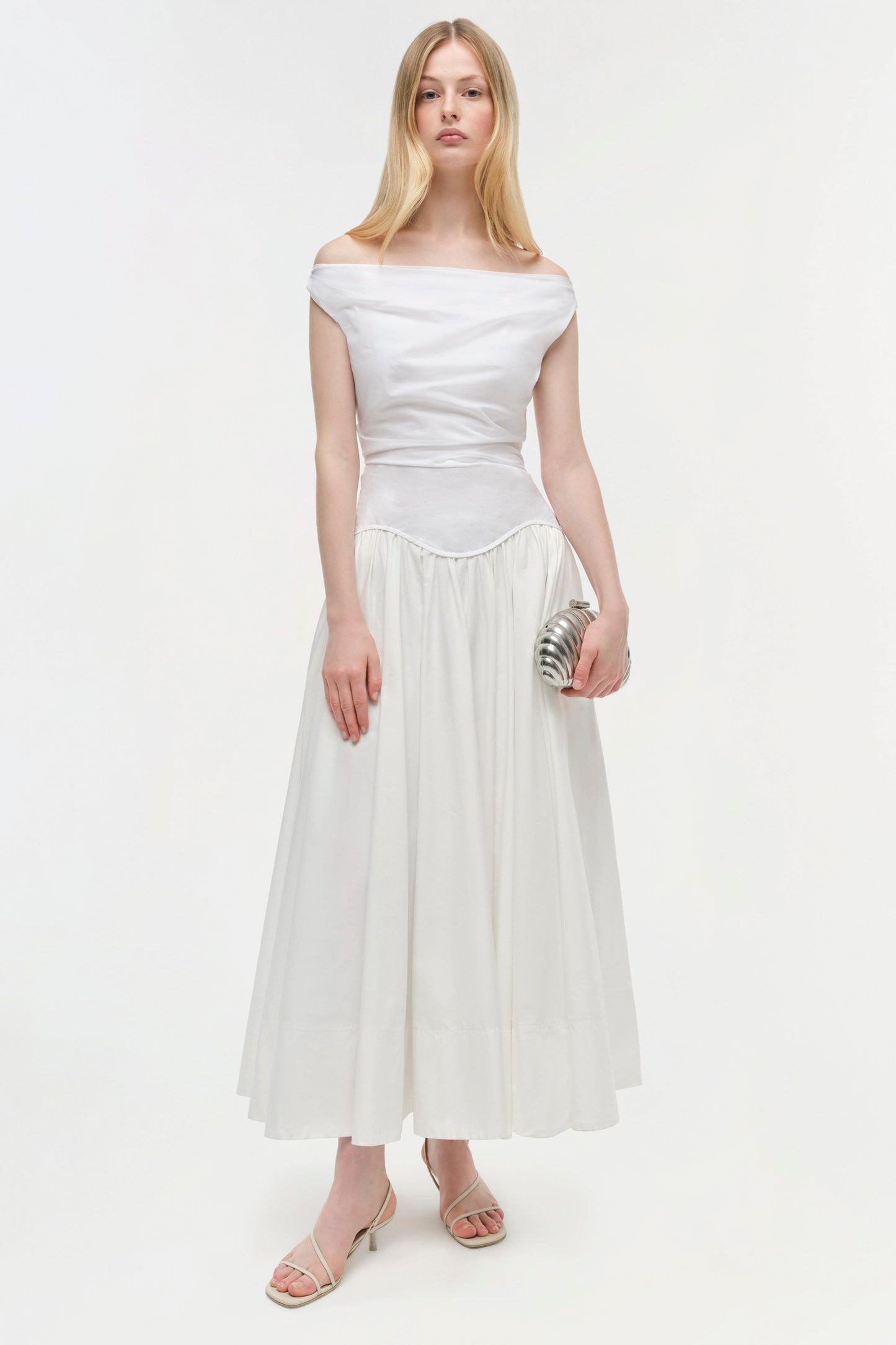 CERSEI OFF SHOULDER MIDI DRESS
