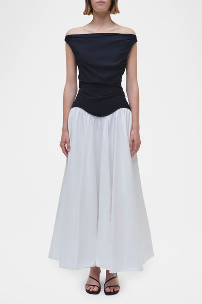 CERSEI OFF SHOULDER MIDI DRESS