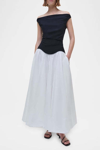 CERSEI OFF SHOULDER MIDI DRESS