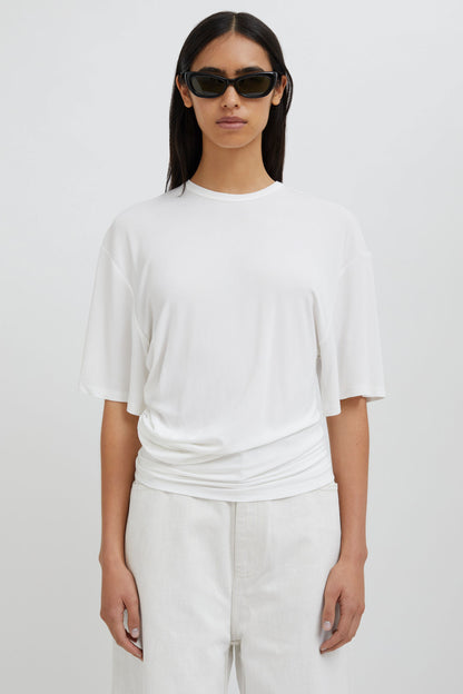 SIDE COWL WAIST TEE