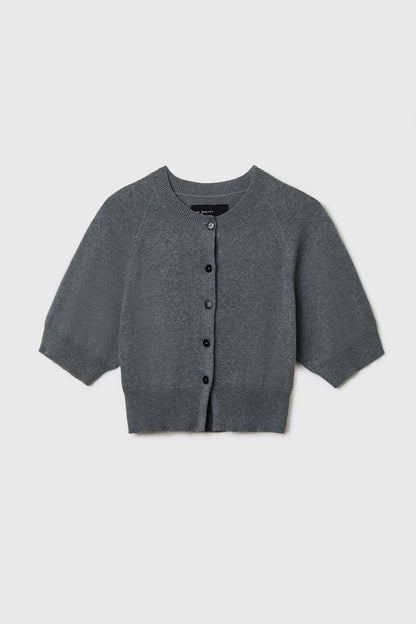 COTTON & CASHMERE TOP GREY
