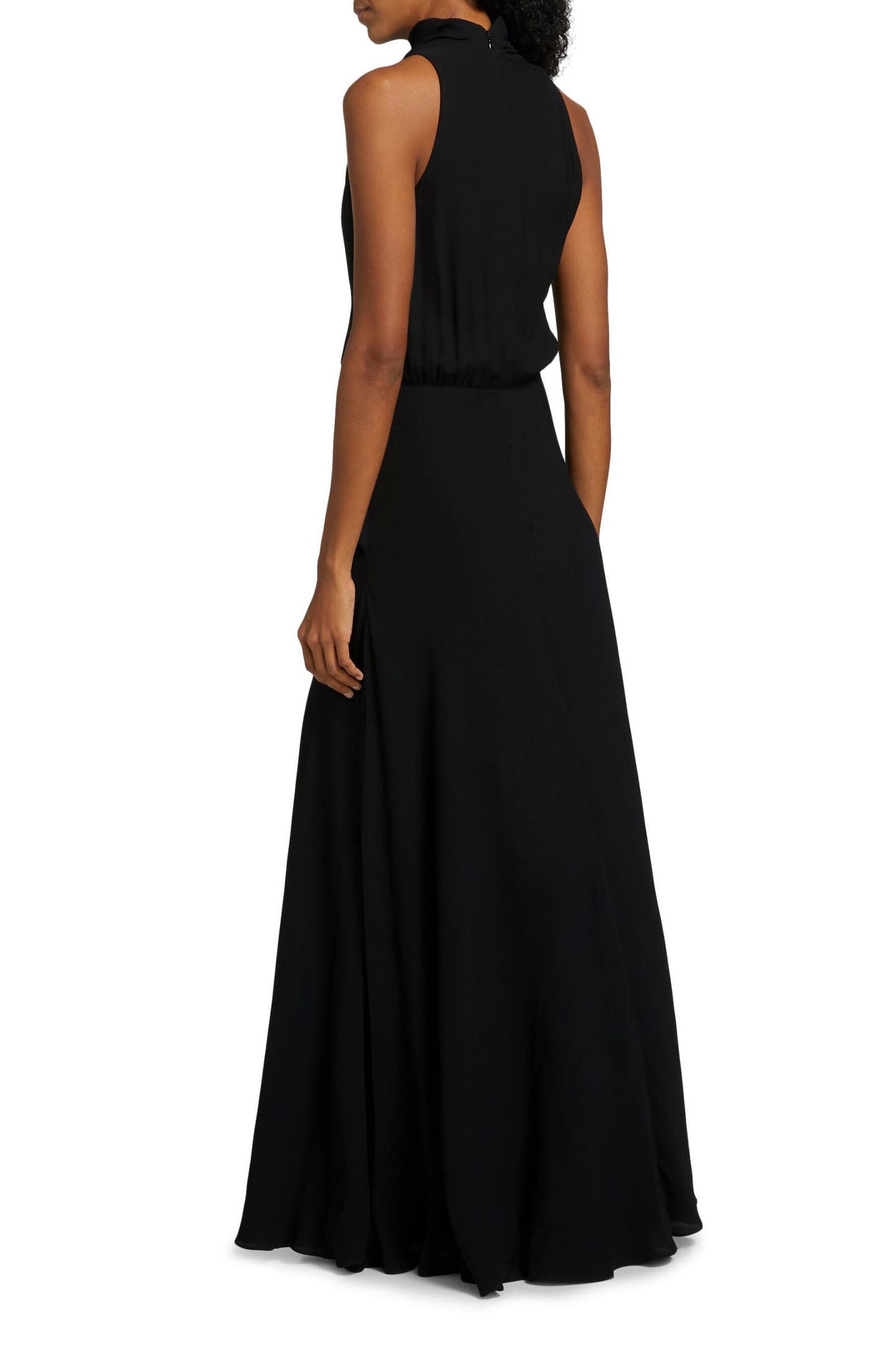 THE VALERIE DRAPED NECKLINE DRESS WITH FULL SKIRT