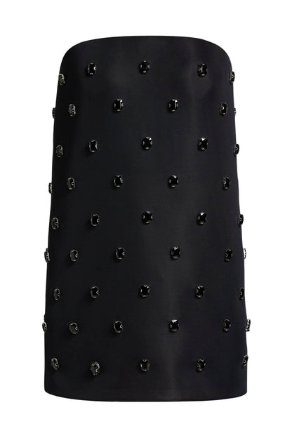 THE TILLY EMBROIDERED STRAPLESS MINI DRESS