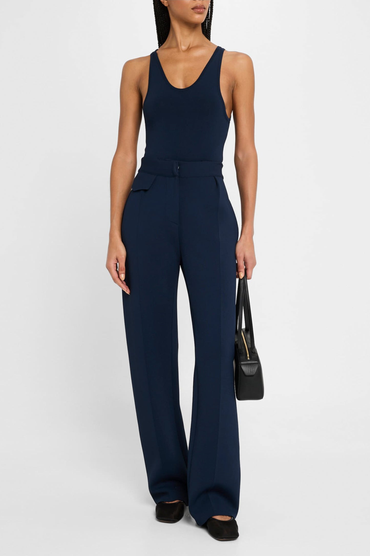 THE CECILY TAILORED KNIT TROUSERS