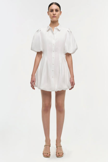 CLEO BALLOON PINTUCK MINI DRESS