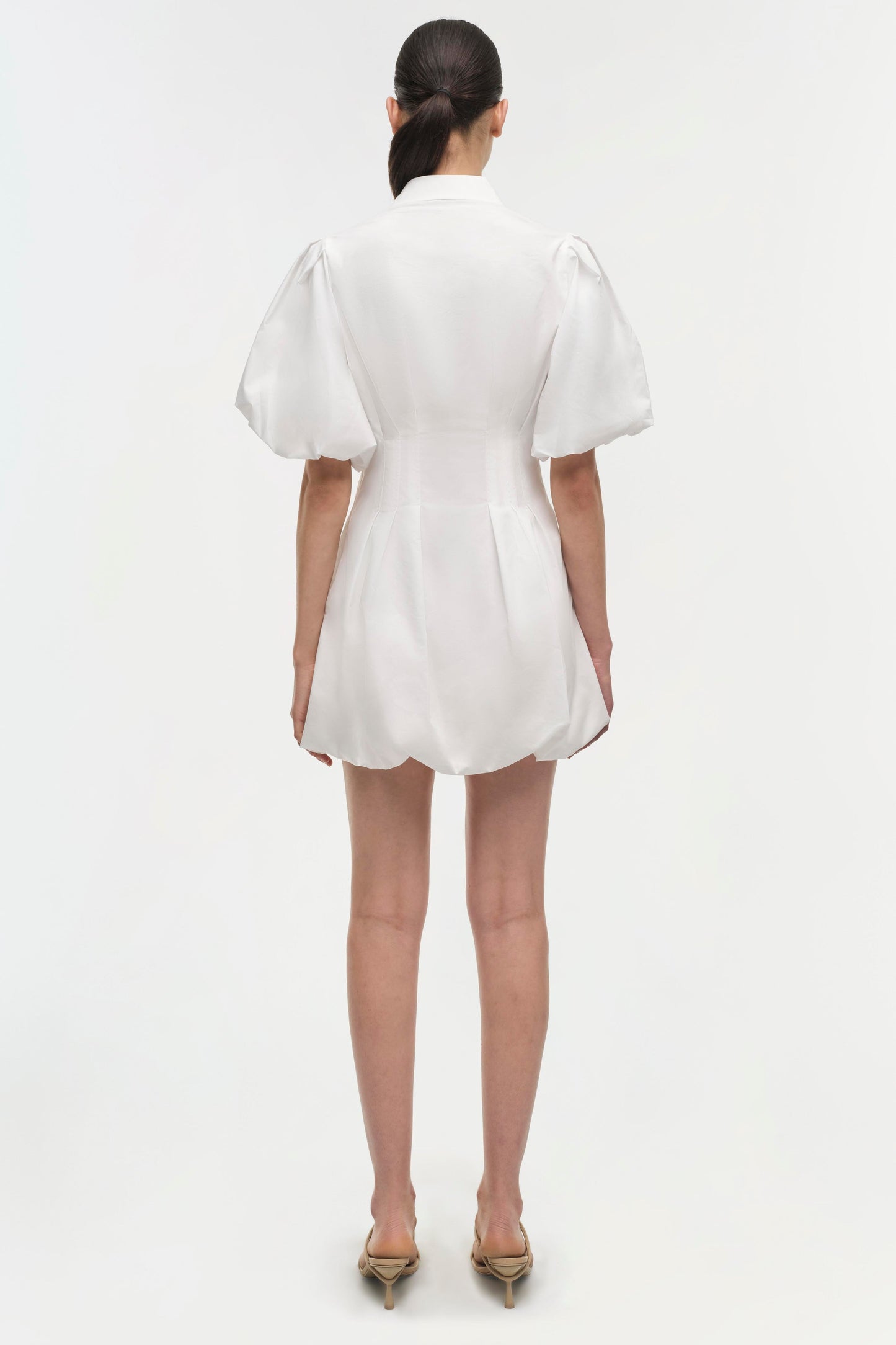 CLEO BALLOON PINTUCK MINI DRESS