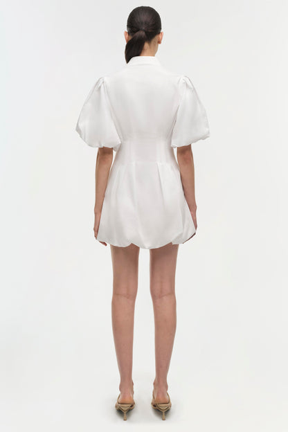 CLEO BALLOON PINTUCK MINI DRESS