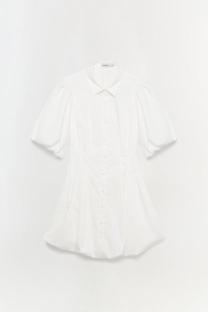 CLEO BALLOON PINTUCK MINI DRESS