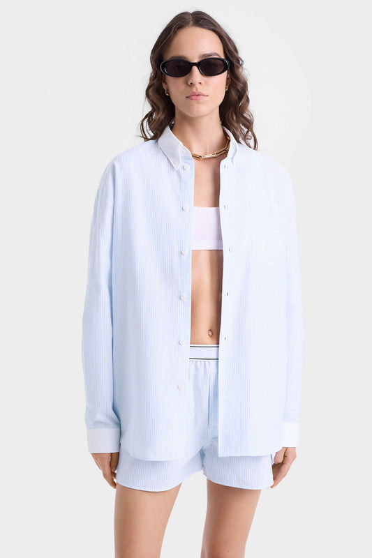 H&W Crest Oversized Oxford Shirt