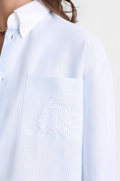 H&W Crest Oversized Oxford Shirt